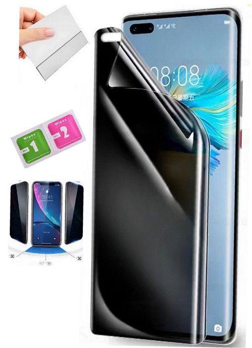 Film hydrogel protection écran - Sony - Xperia miro - Anti-espion - Noir - Sensibilité tactile préservée