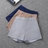 Women's High-Waisted Black A-Line Wide-Leg Slimming Shorts - Spring 2022 Korean Style