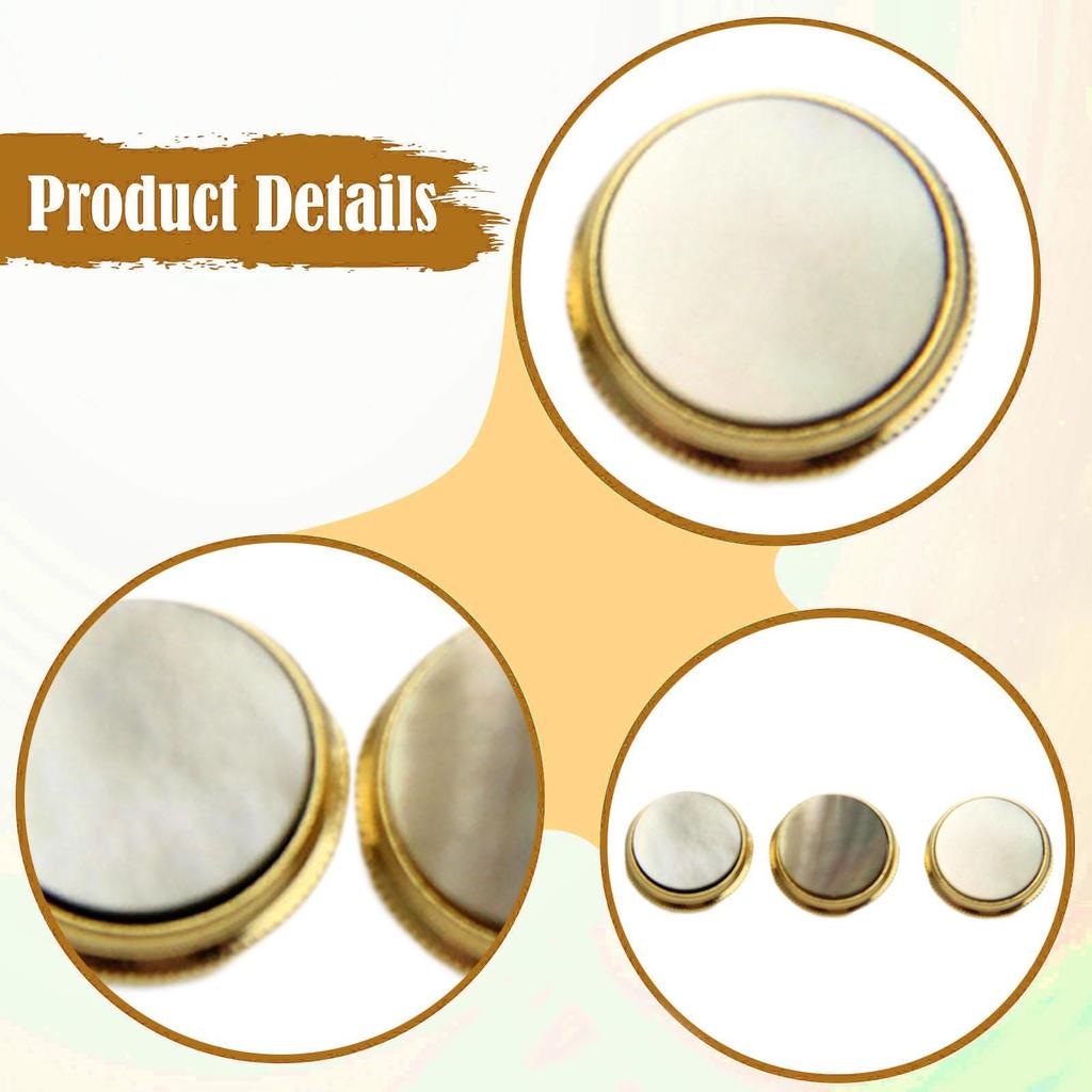 Trumpet Repair Kit Precision Valve Finger Button Caps Copper Accessory for Flute Trumpets with Keys