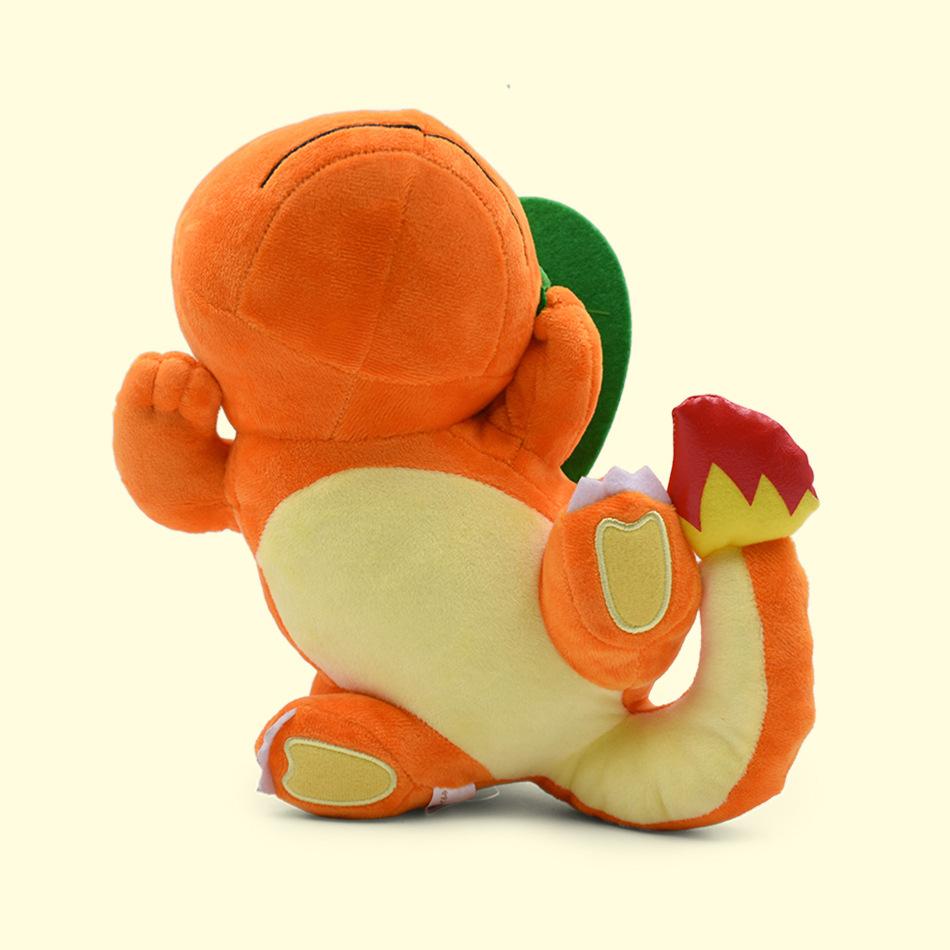 Large Sleeping Charmander Plush Toy - Lying Position Stuffed Animal With Green Leaf Soft Nap Hug Pillow Cushion For Pokémon Fan