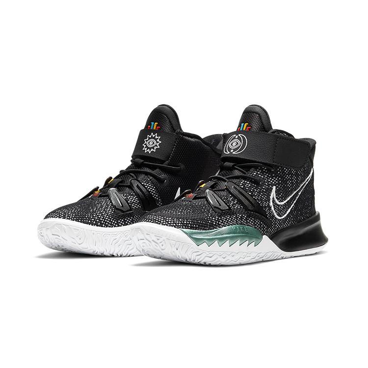 Nike Kyrie 7 PreSchool 'BK Black' (Unisex) Black / Off Noir / Chile Red / White Kids' Basketball Shoes CT4087 002