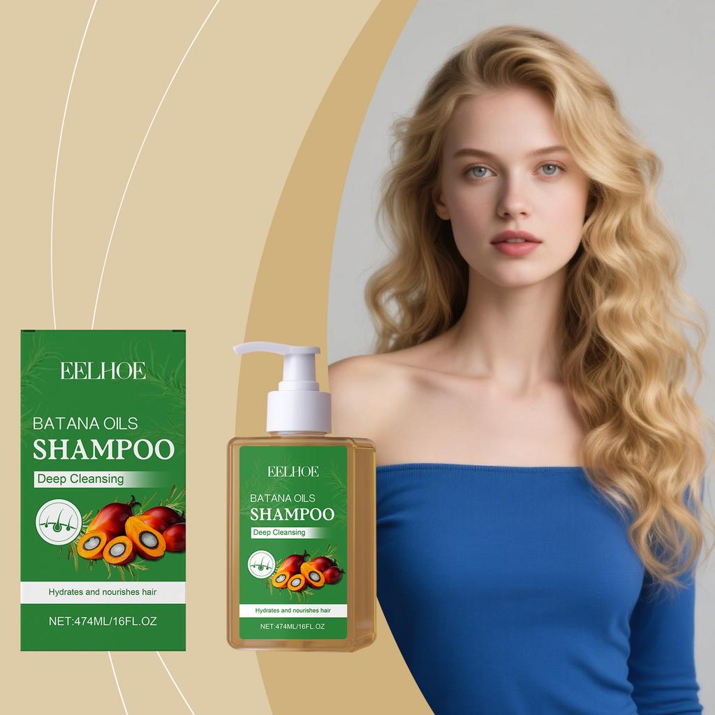 EELHOE Shampoo per Capelli Batana, Detergente Delicato Quotidiano per Capelli Lisci e Lucidi, 300 ml