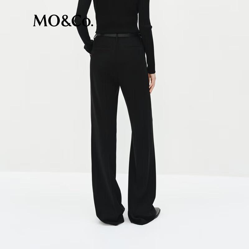 MO&Co. Women's 2025 Spring Straight-Leg Trousers with Belt
