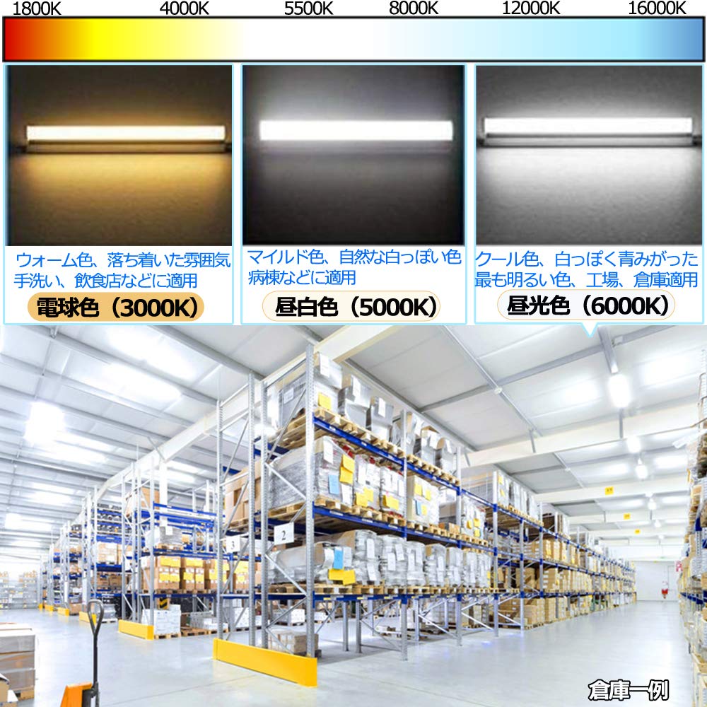 High-efficiency LED fluorescent lamp, single-side power supply, 12W (40W type), 2300LM, 40W LED light, straight fluorescent tube, daylight color