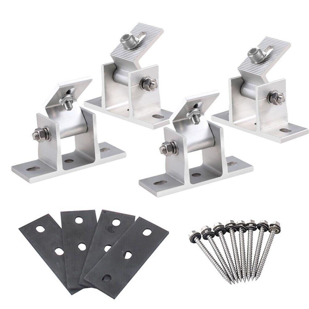 Montážní držák solárního panelu Modulové držáky PV Montážní nastavitelný držák Hliníková sestava Střecha Plochá Fotovoltaická podpora