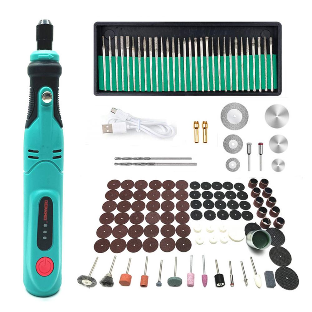 USB Rechargeable Electric Drill 3-speed Adjustable Electric Grinding Engraving Pen DIY Cutting Drilling Polishing Engraving Tool