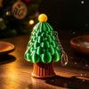 Xmas Tree Fidget Toy Retractable Christmas Longsword Toy 3D Printed Stress Relief Holiday Decor Keychain Mini for Backpack Charm