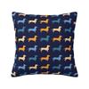 Dachshund Throw Pillow Case Living Room Decoration Wiener Sausage Dog Cushions Cover For Sofa Seat Square Polyester Pillowcase