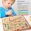 Children Magnetic Color and Number Maze Wooden Puzzle Activity Board Learning Educational Counting Matching Montessori Kids Toys