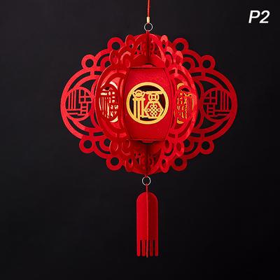 Traditional Chinese Red Lantern Chinese  Year Decoration Red Lantern With Tassel Chinese Spring Festival Decor Party Supplies