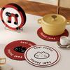 Cute Cat Coasters Creative Round Absorbent Heat Insulation Placemat Bowl Mats Desktop Oil Anti-scald Coaster Jewelry Photography