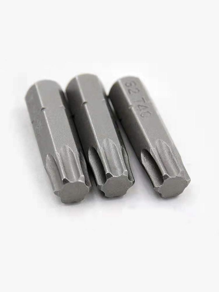 1 zoll T6 T7 T8 T9 T10 T15 Torx-schraubendreher-bit-set S2 Stahl 1/4 Zoll 6,35mm Hex Schaft elektrische Schraubendreher-bits Für Power Tools