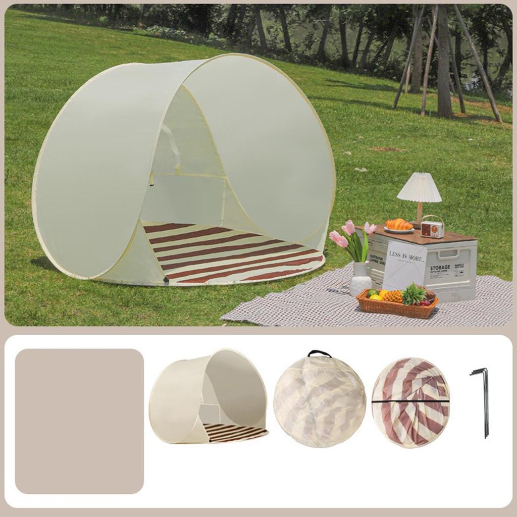Portable quick-setup beach tent Convenient quick-open beach tent UV-protected lightweight pop-up beach tent picnic sunshade tent