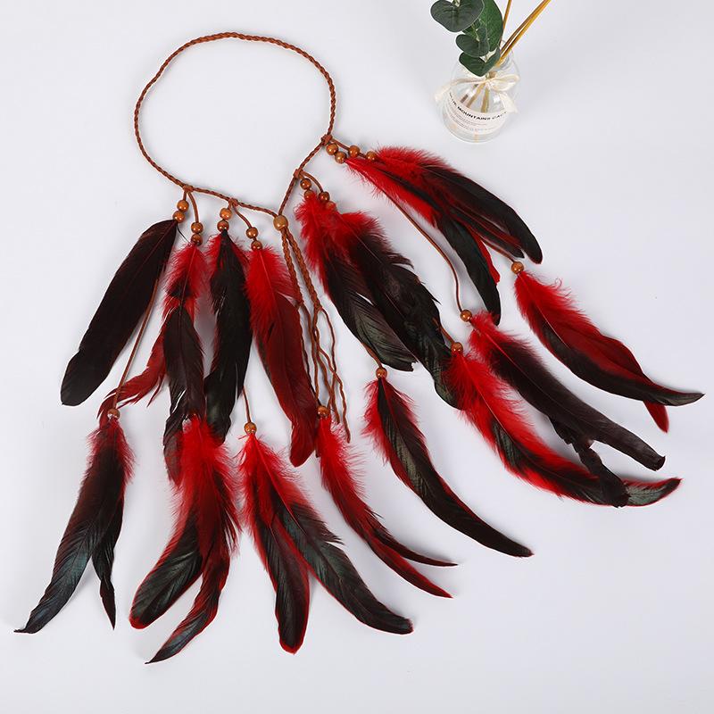 Bohemian Feather Headband Indian Tribal Tassel Hair Band Festival Hair Accessories