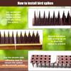 Plastic Bird Spikes Detachable Deterrent Burglar Pigeons Cat Repellent Spike Roof Fen Wall Outdoor Repeller Anti Climb Spikes