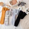 Japanese Cute High Knee Socks Children Coral Fleece Autumn And Winter Thickened Ins Home Confinement Socks Sleep Stockings