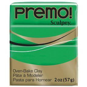 Polymer Clay - Green - Premo - Baking In a Traditional Oven - Non-toxic - Mixed