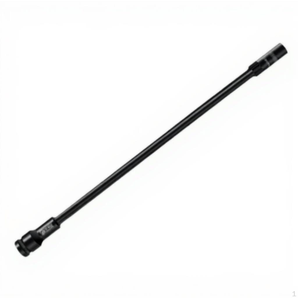 Electric Ratchet Wrench Socket, Extended Hexagon, Thin Wall, Motorcycle Repair Black 20x1cm