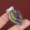 Copper Purpurite Pendant Natural Gemstone Pendant 925 Sterling Silver Pendant Vintage Pendant Decent Jewelry Handmade Pendant Wedding Gifts