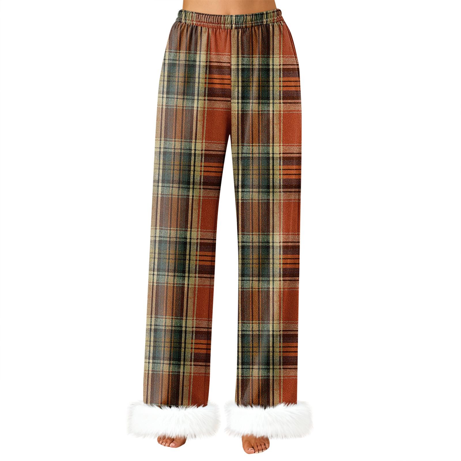 

Женские модные повседневные брюки, брюки в клетку XXXL