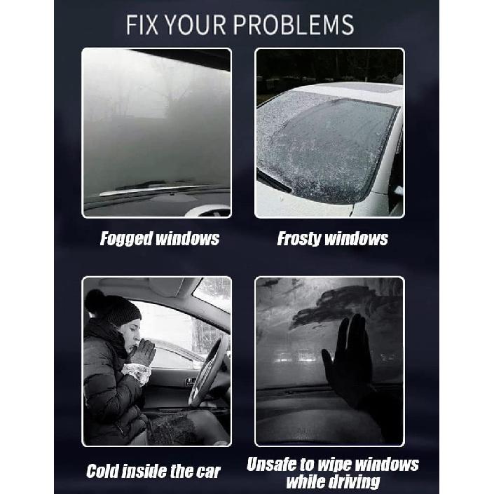 Car Heater Portable Car Fan 2 In 1 Mode 12V 150W Plug In with Heating and Cooling for Fast Heating Hand-Held Adjustable 360 Degree Rotatable