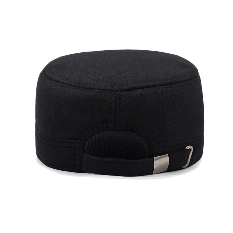 Winter Middle-Aged and Elderly Dad Cotton Cap Men's Outdoor Windproof Cold-Proof Cap Ear Protection Velvet Warm Flat Cap