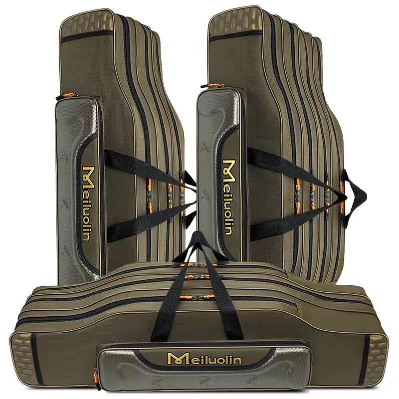 Fishing Gear Bag Green Waterproof and Wear-resistant Multifunctional Shoulder Bag Dual Shoulder Carry System