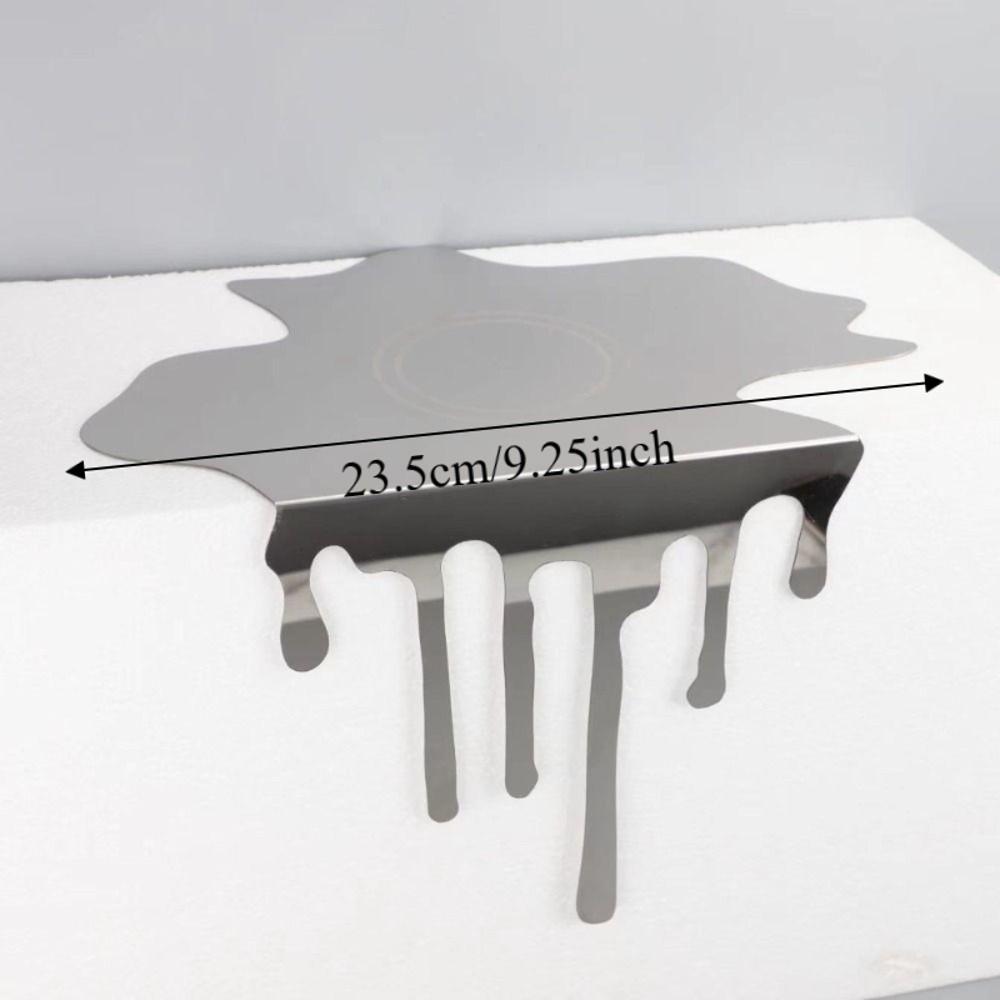 Mirror Finish Tabletop Coffee Coaster Minimalist Mug Pad Water Drop Reflection Decoration Study