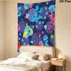 Blue'S Clues Wall Tapestry Aesthetic Wall Hanging Printed Fabric Blanket Decorative Tapestries For Bedroom Living Room Home Decor