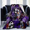 1pc, Cozy Nightmare Before Christmas Home Decor Blanket: Perfect Gift for Bedroom, Living Room, Travel, Camping, Car