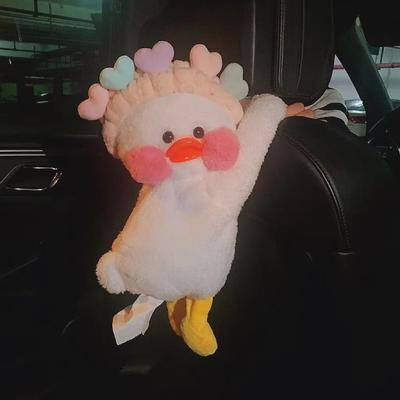Boîte à mouchoirs Canard Célébrité Internet pour Voiture: Sac Suspendu Cartoon Mignon pour Intérieurs de Voiture