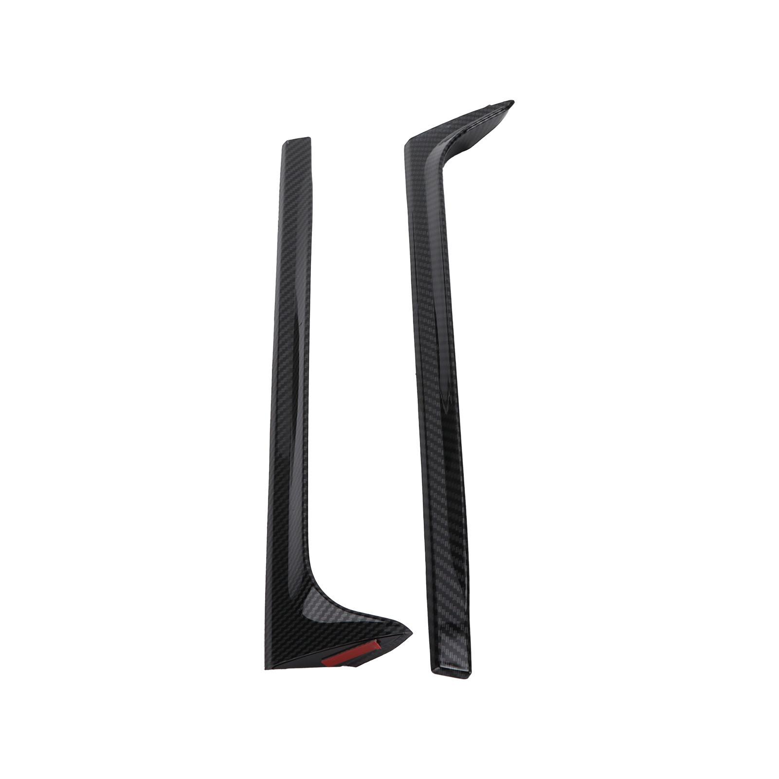 2pcs Rear Window Side Spoilers Canards Wing Accessory Replacement for MK5 2011‑2017 Carbon Fiber Style