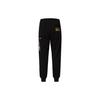 EVISU Knitted Sweatpants Men's Black Moderate Cuffed Pants 2EAGNM3SP1935XXCT