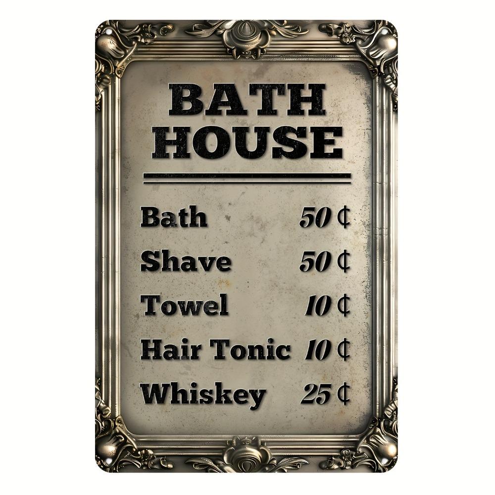 Vintage Metal Tin Poster BBQ Beer Bar Retro Metal Tin Signs Posters Plate Wall Decor for Bar Restaurant Cafe Clubs Retro Plaque