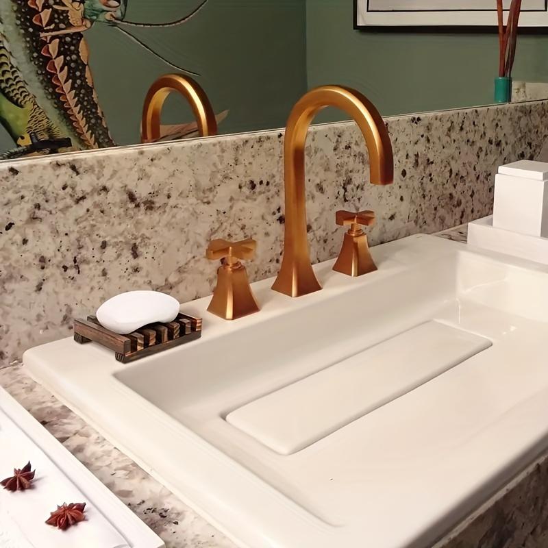 1pc Elegant soap box with self-draining function - Rectangular