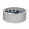 Dry Pool 110x40 Corduroy Gray 500 Balls: Transparent, Pearl, Metallic Graphite, Metallic Blue