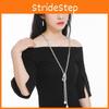 Chic And Trendy Women's Long Sweater Necklace With Unique Alloy Pendant Design