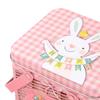 Cookie Tins With Lids Metal Storage Basket With Handle Rabbit Pattern Easter Cookie Boxes For Storage Food Jewelry Spring