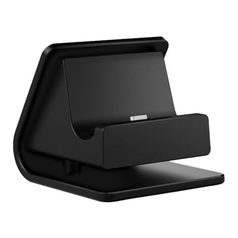 Mini Charging Station Dock For Game Console Handheld Device Featuring Multiple Mode LED Lights & Ergonomic Viewing Angle