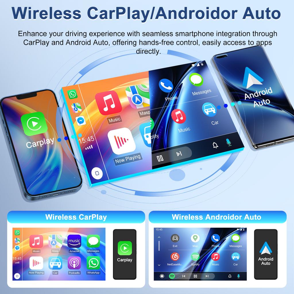 10'' Android 14 Car Stereo Player for Renault Master 2019-2023 Vauxhall Movano B 2019-2021 and NV400 2019-2023 Carplay Android