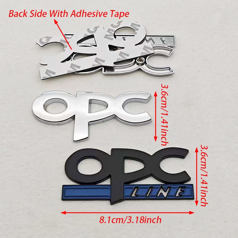 OPC Line Emblem Front Grille Badge Tail Stickers Logo For Opel Astra G H J K F Corsa D Zafira B Insignia Mokka Regal Accessories