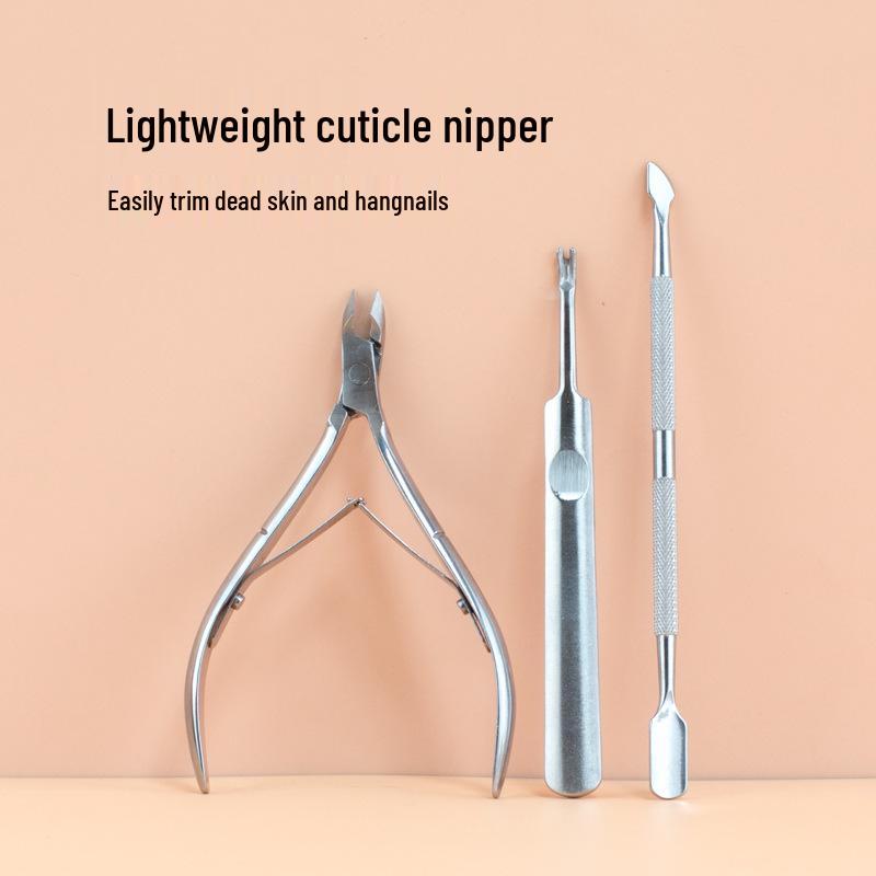 

Manicure Tool: Stainless Steel Dead Skin Nippers and Fork for Nail Salons