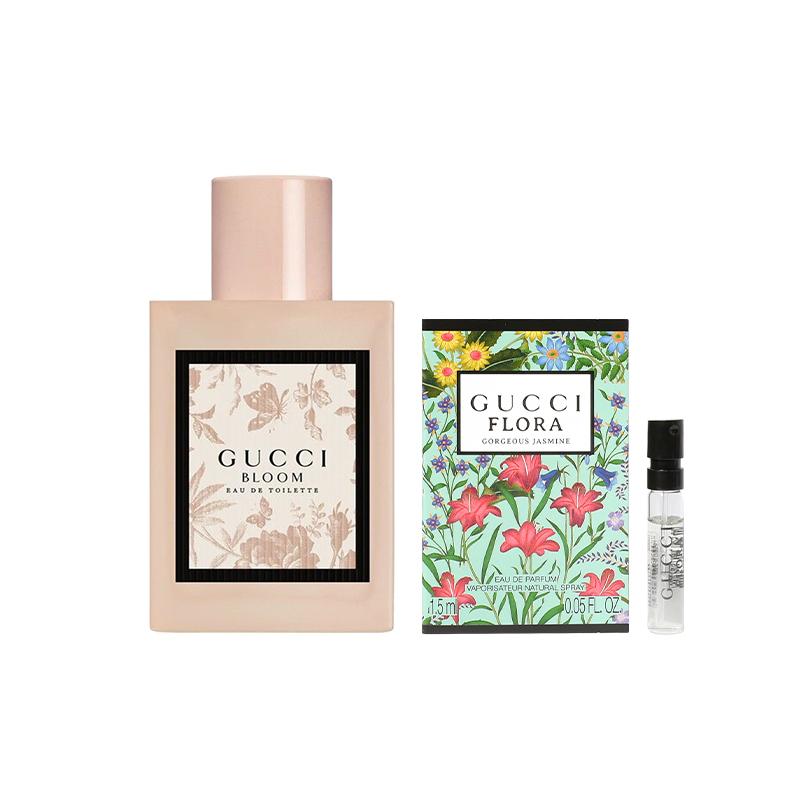 Gucci perfume Huayue Women s Floral Eau de Toilette EDT Cologne EDC Qimeng Jasmine/Qimeng Gardenia Long-lasting Huayue EDT50ml + Qimeng Jasmine 1.5ml