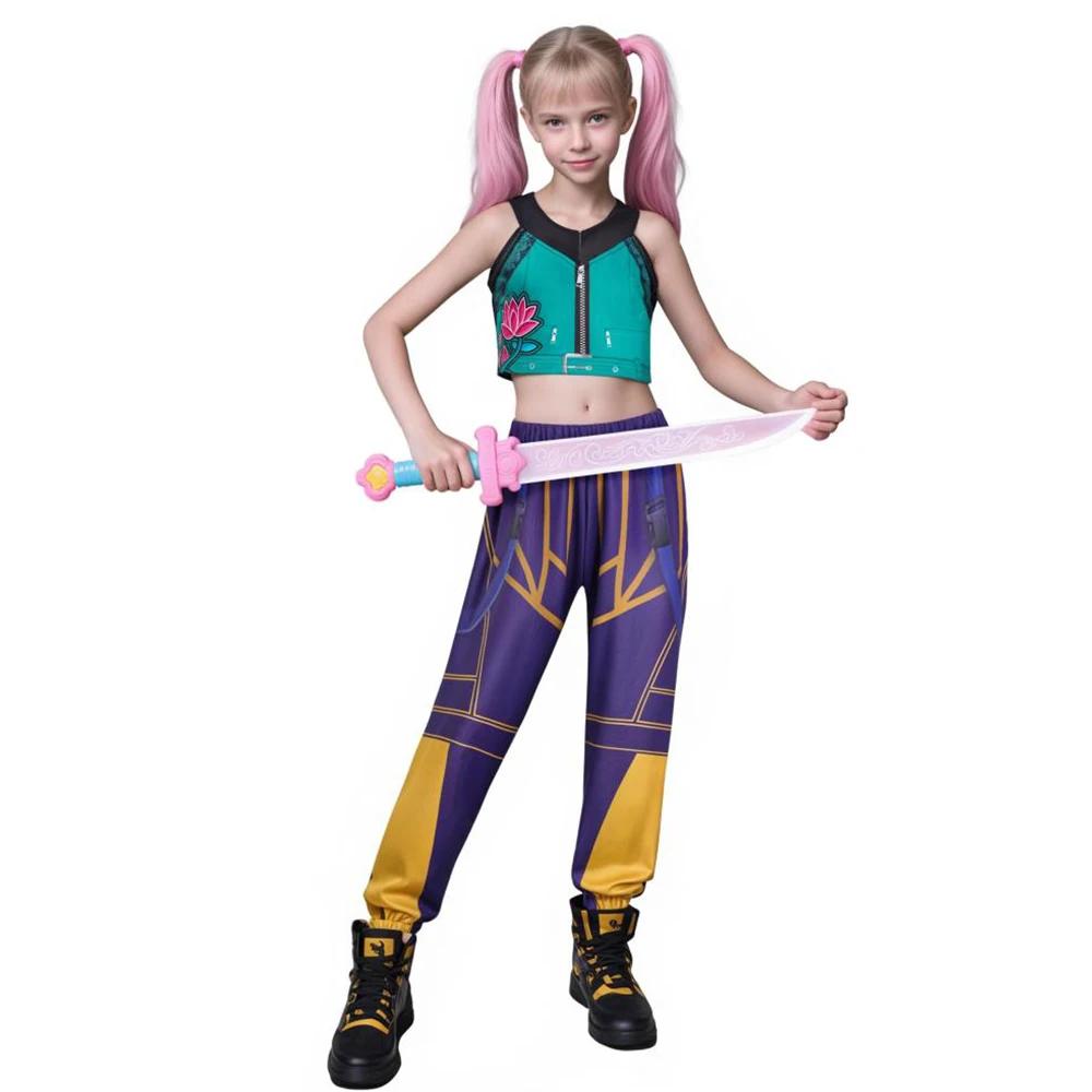 Film Anime Zoey Costume Cosplay Set Ragazza K-Pop Idol Group Abbigliamento Roleplay Halloween Carnevale Abiti per Performance sul Palco