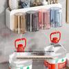 Youqin Wall-Mounted Toothbrush Holder with Cups Family Set