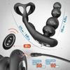 Wireless Control Vibrating Butt Plug Anal Vibrator 360 Rotate Anal Beads Male Prostate Massager Cock Trainer Sex Toys for Men 18