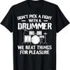 Funny Drummer Drumming Drums Percussionist I Beating Things T-Shirt