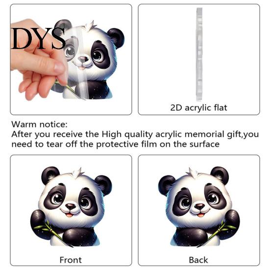 Collectible Panda Box Set Advent Calendars 2026, 2D Acrylic Cute Hanging Ornaments for Animal Xmas Tree, 24 Days Christmas Countdown Calendar,