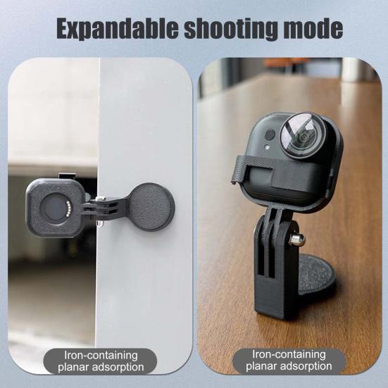 Magnetic Action Camera Chest Mount for Insta360 GO Hands-free Quick Release Sports Camera POV Necklace Holder with Neck Strap Camera Accessory