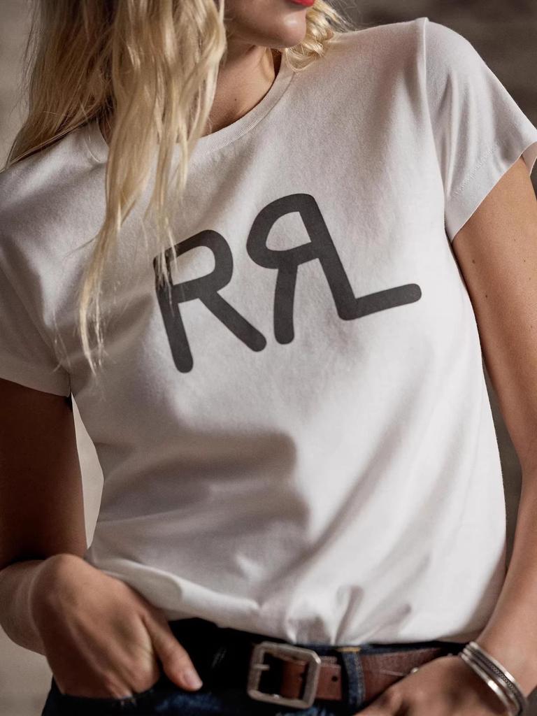 2026 Summer Women's Fashion Casual RL Print Round Neck Short Sleeve T-shirt